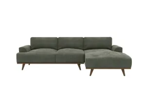 Dane Tribute Dark Jade Chaise Sofa Right Facing - 3 Seater by James Lane, a Sofas for sale on Style Sourcebook