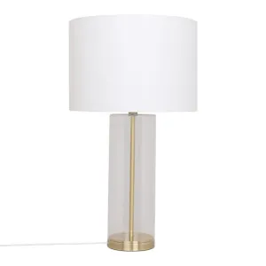 Duke Glass Table Lamp Antique Brass by James Lane, a Lighting for sale on Style Sourcebook