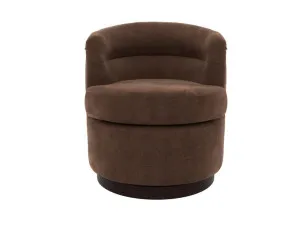 Penelope Swivel Chair Muse Chocolate by James Lane, a Chairs for sale on Style Sourcebook