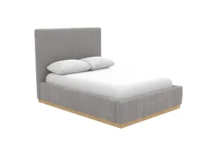 Brentwood Gas Lift Bed Toorak Pebble King Single by James Lane, a Beds & Bed Frames for sale on Style Sourcebook