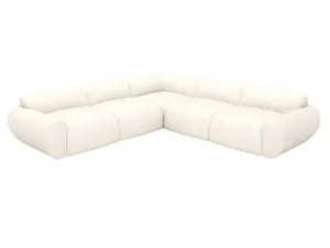 Malmo Boucle Ivory Corner Sofa - 5 Seater by James Lane, a Sofas for sale on Style Sourcebook