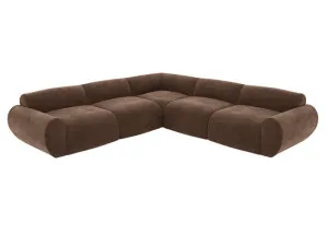 Malmo Muse Chocolate Corner Sofa - 5 Seater by James Lane, a Sofas for sale on Style Sourcebook