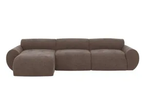 Malmo Muse Mink Chaise Sofa Left Facing - 3 Seater by James Lane, a Sofas for sale on Style Sourcebook