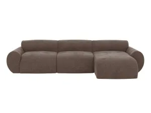 Malmo Muse Mink Chaise Sofa Right Facing - 3 Seater by James Lane, a Sofas for sale on Style Sourcebook