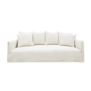 Como Linen Ecru Deep Sofa -  3 Seater by James Lane, a Sofas for sale on Style Sourcebook