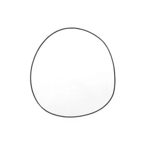 Organic Wall Mirror Black  90cm x 95cm  by Middle of Nowhere, a Mirrors for sale on Style Sourcebook