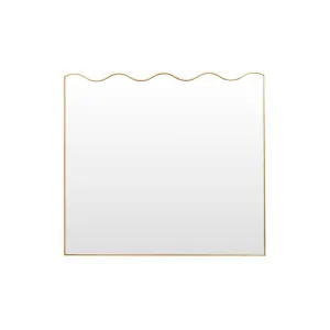 Margot Wall Mirror Brass 110cm x 100cm  by Middle of Nowhere, a Mirrors for sale on Style Sourcebook