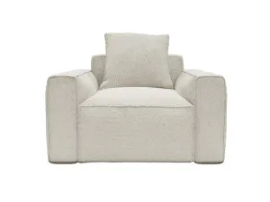 Riley Apt Boucle Ivory Armchair by James Lane, a Sofas for sale on Style Sourcebook