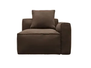 Riley Apt Muse Chocolate Right Arm Facing Chair Module by James Lane, a Sofas for sale on Style Sourcebook
