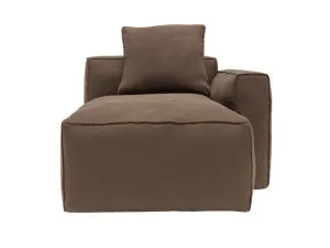 Riley Apt Muse Chocolate Chaise Right Arm Facing Sofa Module by James Lane, a Sofas for sale on Style Sourcebook