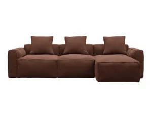 Riley Apt Muse Rust Chaise Sofa Right Facing - 3 Seater by James Lane, a Sofas for sale on Style Sourcebook