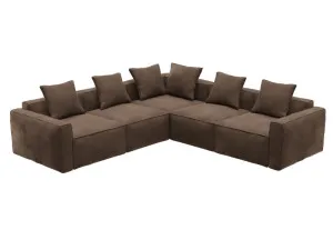 Riley Apt Muse Chocolate Corner Sofa - 5 Seater by James Lane, a Sofas for sale on Style Sourcebook