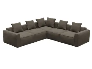 Riley Apt Muse Mink Corner Sofa - 5 Seater by James Lane, a Sofas for sale on Style Sourcebook