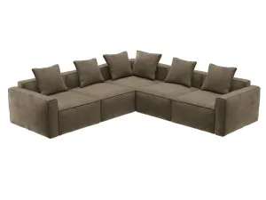 Riley Apt Tribute Walnut Corner Sofa - 5 Seater by James Lane, a Sofas for sale on Style Sourcebook