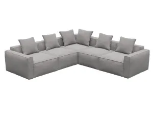 Riley Apt View Steel Corner Sofa - 5 Seater by James Lane, a Sofas for sale on Style Sourcebook