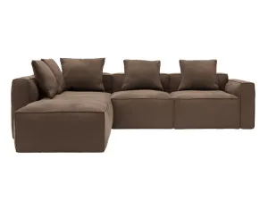 Riley Apt Muse Chocolate Modular Sofa LAF Terminal - 5 Seater by James Lane, a Sofas for sale on Style Sourcebook