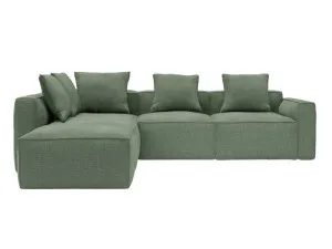 Riley Apt Tribute Dark Jade Modular Sofa LAF Terminal - 5 Seater by James Lane, a Sofas for sale on Style Sourcebook