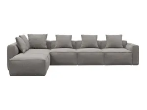Riley Apt Boucle Pumice Modular Sofa LAF Terminal - 6 Seater by James Lane, a Sofas for sale on Style Sourcebook