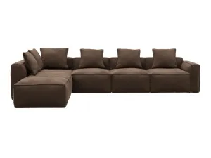 Riley Apt Muse Chocolate Modular Sofa LAF Terminal - 6 Seater by James Lane, a Sofas for sale on Style Sourcebook