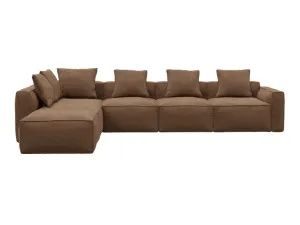 Riley Apt Tribute Chestnut Modular Sofa LAF Terminal - 6 Seater by James Lane, a Sofas for sale on Style Sourcebook