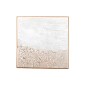 Sea Foam 1 Framed Painting Natural - 124cm x 124cm by Middle of Nowhere, a Artwork & Wall Decor for sale on Style Sourcebook