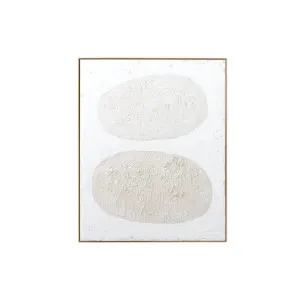 Organic Flow 1 Framed Painting White - 64cm x 79cm by Middle of Nowhere, a Artwork & Wall Decor for sale on Style Sourcebook