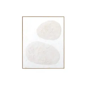 Organic Flow 2 Framed Painting White - 64cm x 79cm by Middle of Nowhere, a Artwork & Wall Decor for sale on Style Sourcebook