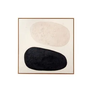 Organic Play Framed Painting Black - 124cm x 124cm by Middle of Nowhere, a Artwork & Wall Decor for sale on Style Sourcebook