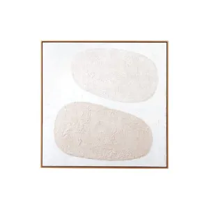 Organic Play Framed Painting White - 124cm x 124cm by Middle of Nowhere, a Artwork & Wall Decor for sale on Style Sourcebook