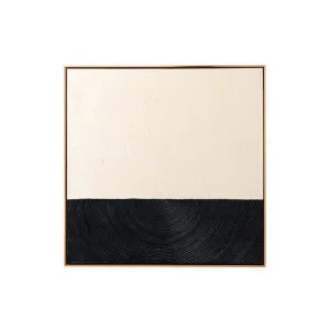 Curve 2 Framed Painting Black - 94cm x 94cm by Middle of Nowhere, a Artwork & Wall Decor for sale on Style Sourcebook