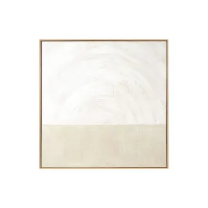 Curve 1 Framed Painting White - 94cm x 94cm by Middle of Nowhere, a Artwork & Wall Decor for sale on Style Sourcebook