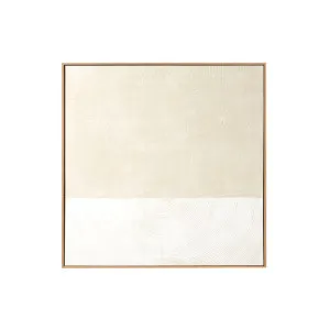 Curve 2 Framed Painting White - 94cm x 94cm by Middle of Nowhere, a Artwork & Wall Decor for sale on Style Sourcebook