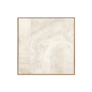 Abstruse Form Framed Painting White - 124cm x 124cm by Middle of Nowhere, a Artwork & Wall Decor for sale on Style Sourcebook