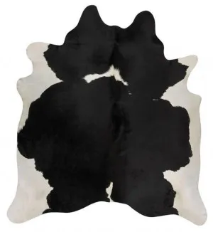 Premium Brazilian Cowhide Black White 200 x 150cm by Unitex, a Contemporary Rugs for sale on Style Sourcebook