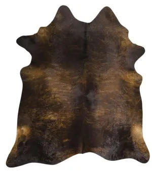 Premium Brazilian Cowhide Dark Brindle 200 x 150cm by Unitex, a Contemporary Rugs for sale on Style Sourcebook