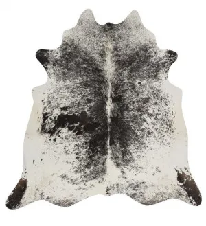Premium Brazilian Cowhide Salt Pepper Bl 200 x 150cm by Unitex, a Contemporary Rugs for sale on Style Sourcebook