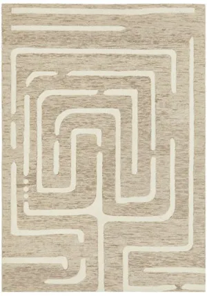 Summit Maze Floor Rug Linen 330 x 240cm by Unitex, a Contemporary Rugs for sale on Style Sourcebook