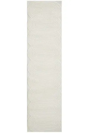 Lotus Carl Floor Rug White 400 x 80cm by Unitex, a Contemporary Rugs for sale on Style Sourcebook