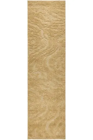 Haven Nyla Floor Rug Gold 400 x 80cm by Unitex, a Contemporary Rugs for sale on Style Sourcebook