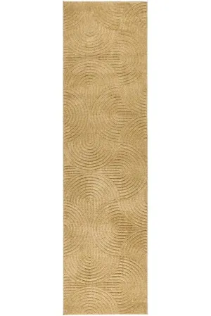 Haven Zina Floor Rug Gold 400 x 80cm by Unitex, a Contemporary Rugs for sale on Style Sourcebook
