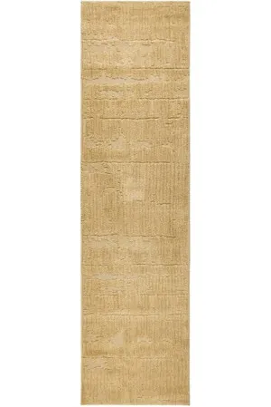Haven Aliya Floor Rug Gold 500 x 80cm by Unitex, a Contemporary Rugs for sale on Style Sourcebook