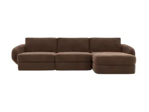 Esme Muse Chocolate Chaise Sofa Right Facing - 3 Seater by James Lane, a Sofas for sale on Style Sourcebook