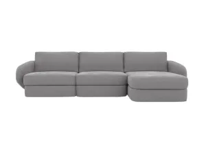 Esme View Steel Chaise Sofa Right Facing - 3 Seater by James Lane, a Sofas for sale on Style Sourcebook