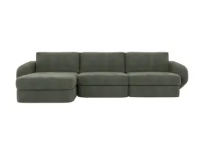 Esme Tribute Dark Jade Chaise Sofa Left Facing - 3 Seater by James Lane, a Sofas for sale on Style Sourcebook