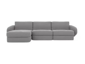 Esme View Steel Chaise Sofa Left Facing - 3 Seater by James Lane, a Sofas for sale on Style Sourcebook