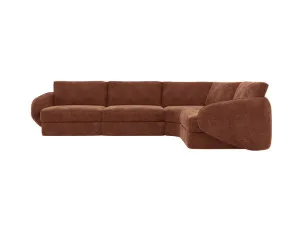 Esme Muse Rust Corner Sofa - 4 Seater by James Lane, a Sofas for sale on Style Sourcebook