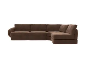 Esme Muse Chocolate Modular Sofa RAF Terminal - 4 Seater by James Lane, a Sofas for sale on Style Sourcebook