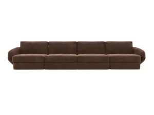 Esme Muse Chocolate Sofa - 4 Seater by James Lane, a Sofas for sale on Style Sourcebook