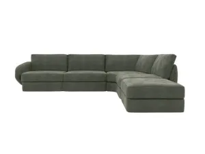 Esme Tribute Dark Jade Modular Sofa RAF Terminal - 5 Seater by James Lane, a Sofas for sale on Style Sourcebook