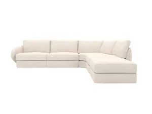 Esme View Cream Modular Sofa RAF Terminal - 5 Seater by James Lane, a Sofas for sale on Style Sourcebook